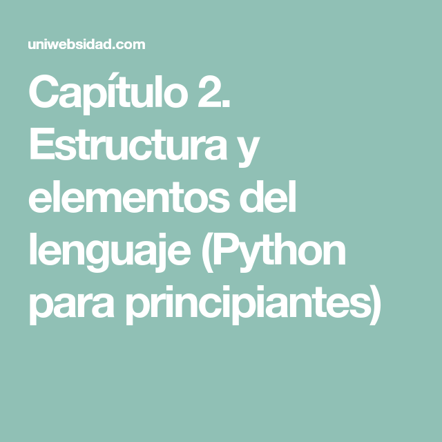 Estructura Python 