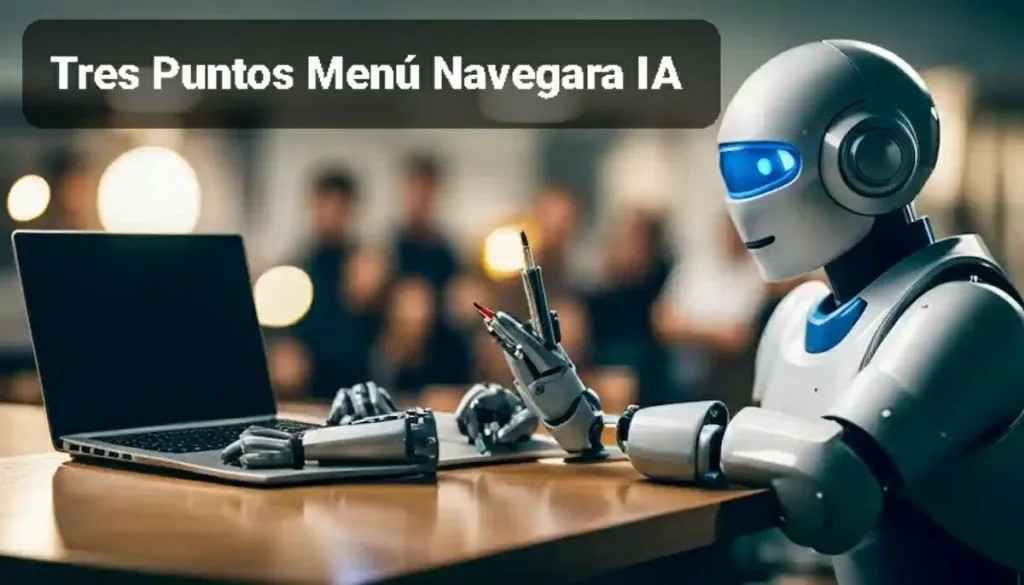 Tres Puntos Menú Navegara IA 